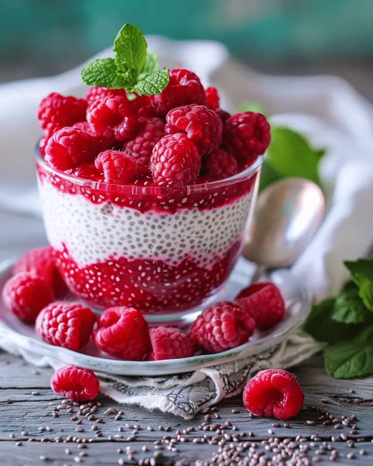 Easy Raspberry Chia Pudding: Naturally Sweet and Perfectly Creamy