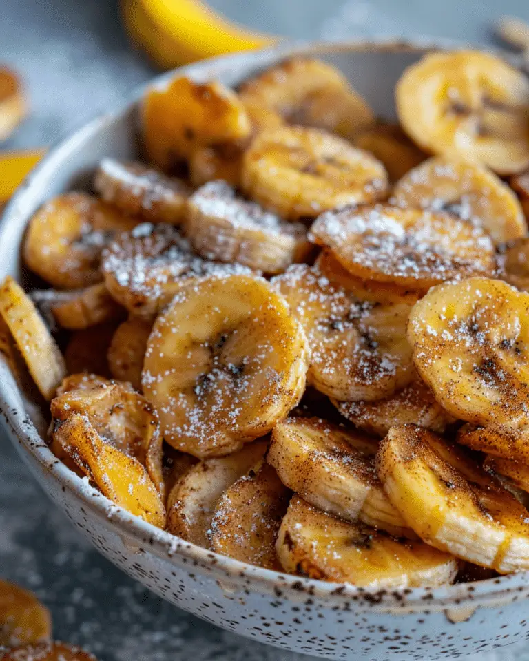 Sweet Cinnamon Air Fryer Banana Chips