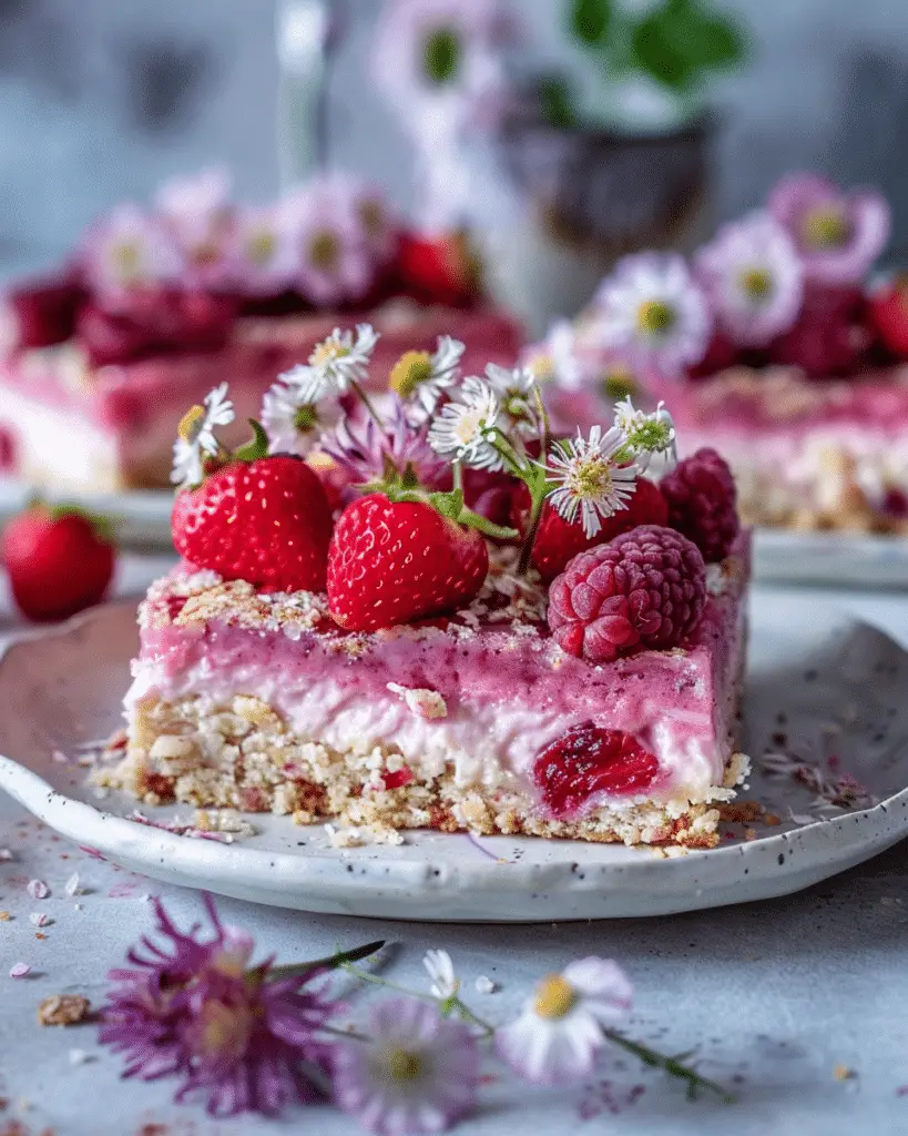 Rhubarb Pudding Bars