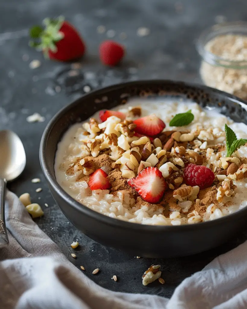 Scandinavian‑Style Rice Porridge