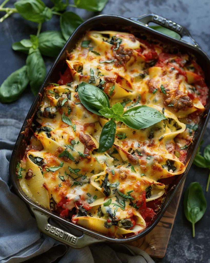 Spinach and Artichoke Stuffed Shells