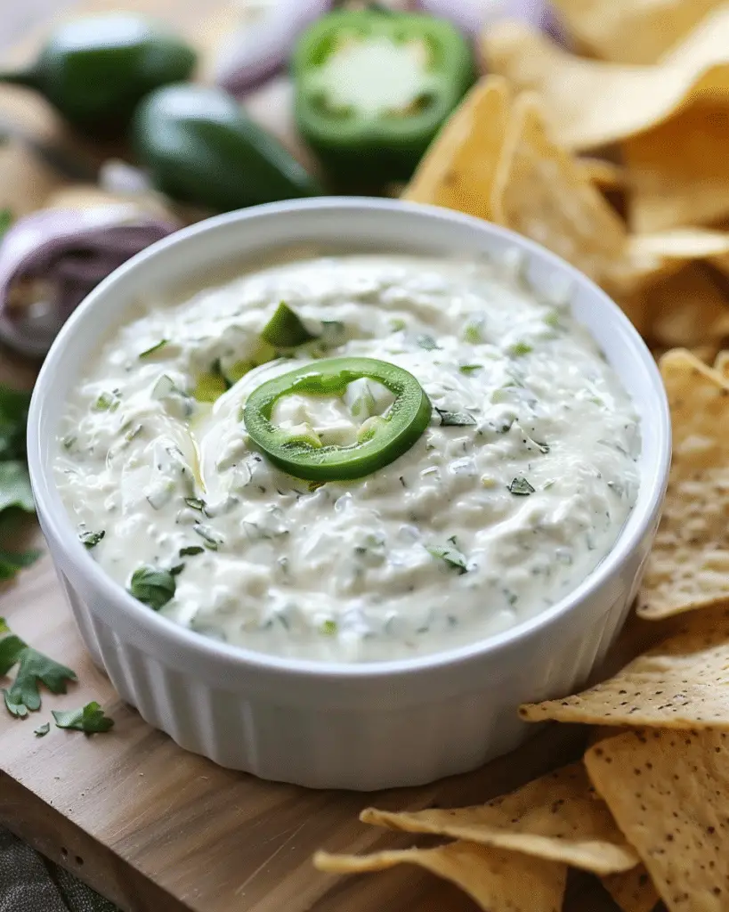Creamy Jalapeño Dip (Chuy’s Copycat)