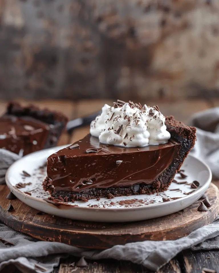 3 Ingredient No Bake Chocolate Pie