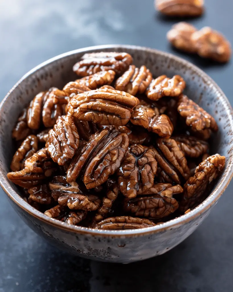 Air Fryer Candied Pecans