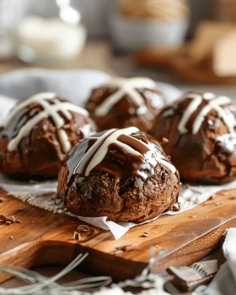 Chocolate Hot Cross Buns