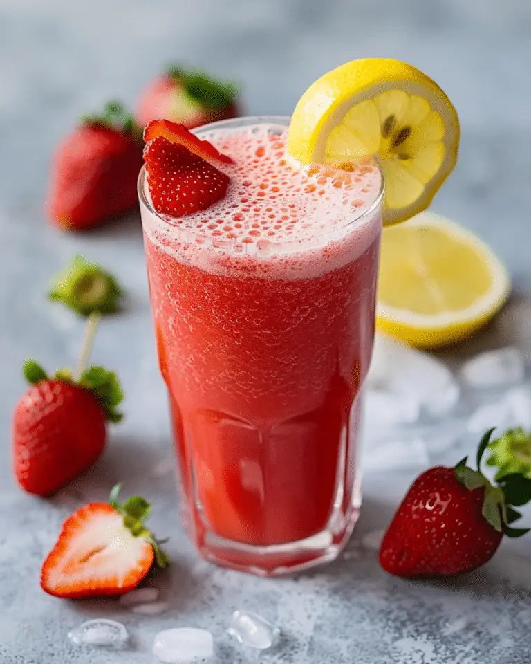 Homemade Strawberry Lemonade