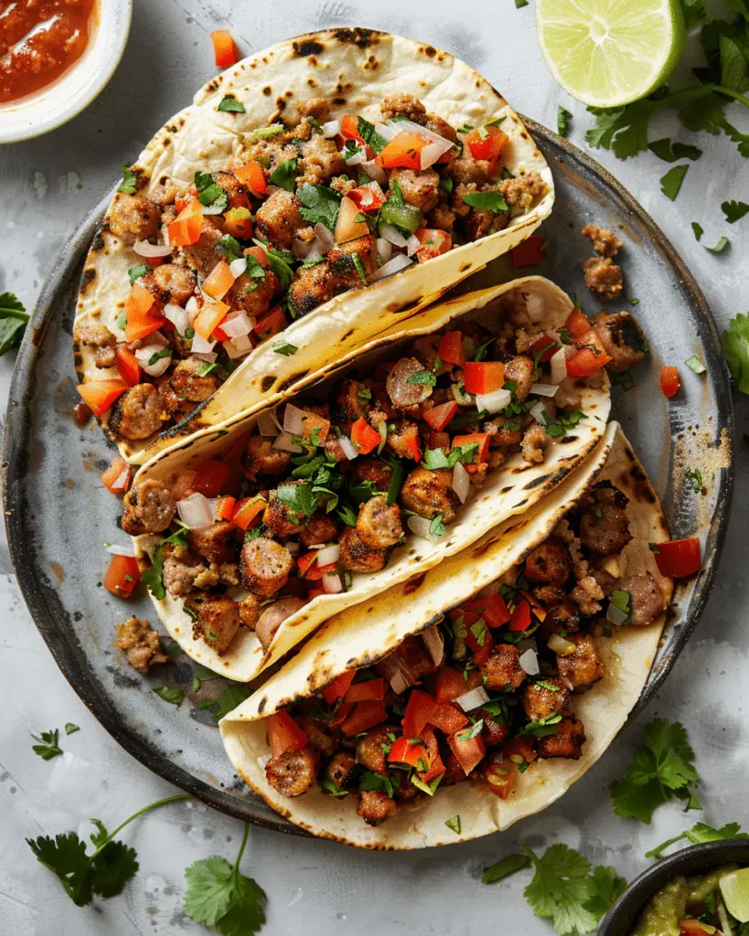Easy Sausage Tacos
