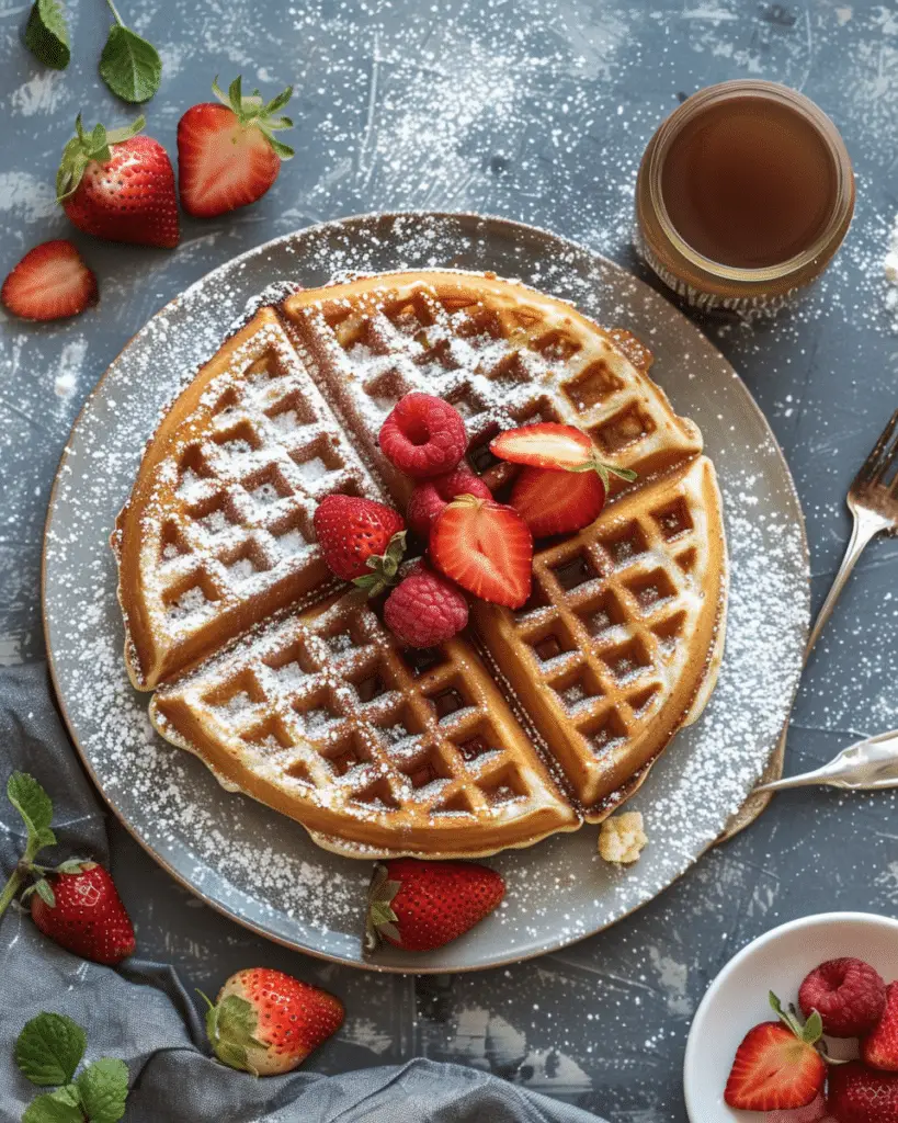 Whole Wheat Waffles with Wheat Germ Recipe
