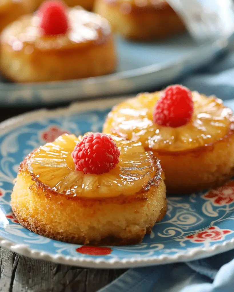 Best  Mini Pineapple Upside Down Cakes