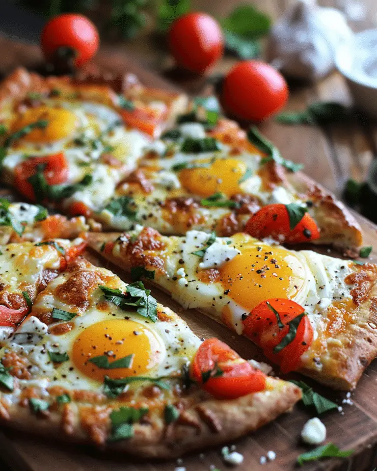 Breakfast Pizza (No‑Knead)