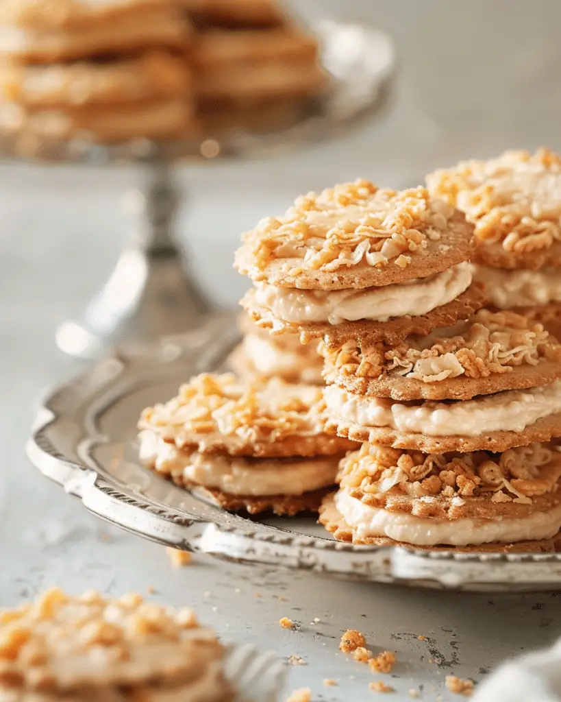 Baklava Cream Sandwich Cookies