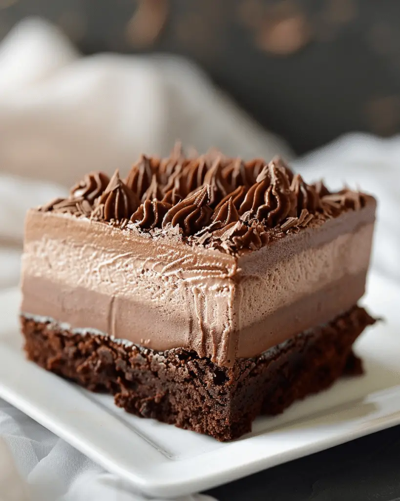 Chocolate Mousse Brownies