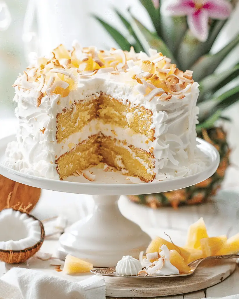 Pineapple Coconut Dream Cake