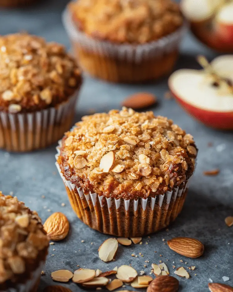 Healthy Almond Flour Muffins with Applesauce