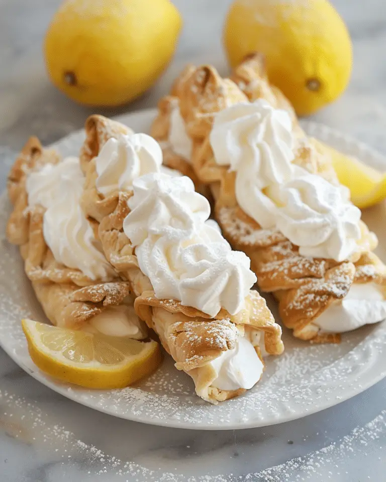 Lemon Meringue Pie Cannolis