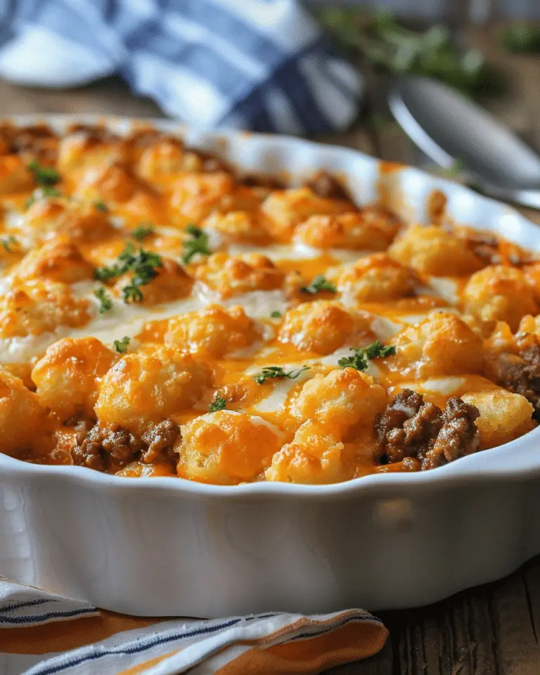 Sloppy Joe Tater Tot Casserole