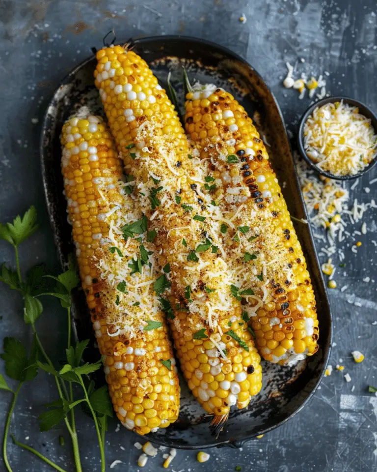 Cheesy Garlic Butter Corn on the Cob