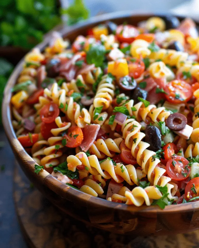 Easy Italian Antipasto Pasta Salad