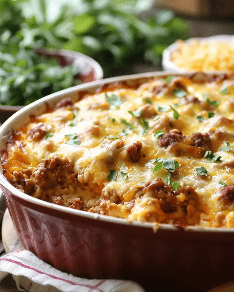 Cheesy Ground Beef Casserole