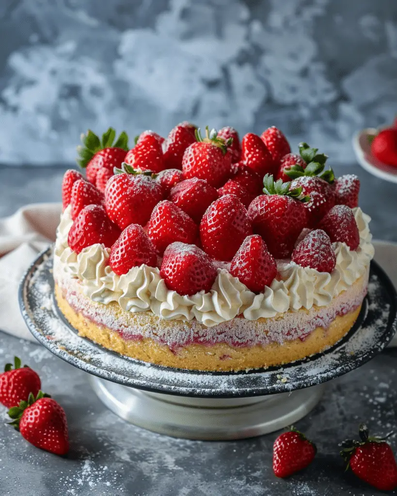 Strawberry Magic Cake