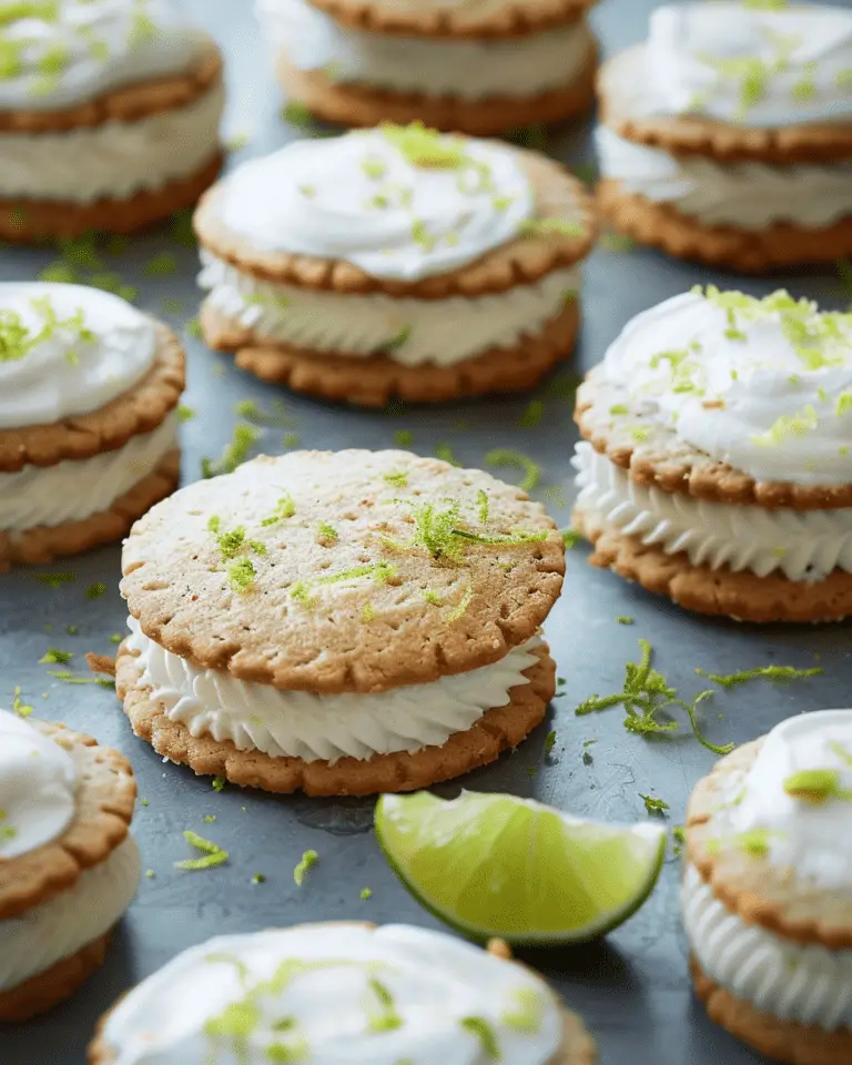 Key Lime Pie Sandwich Cookies
