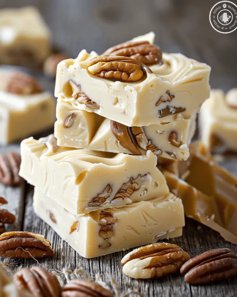 White Chocolate Caramel Pecan Fudge