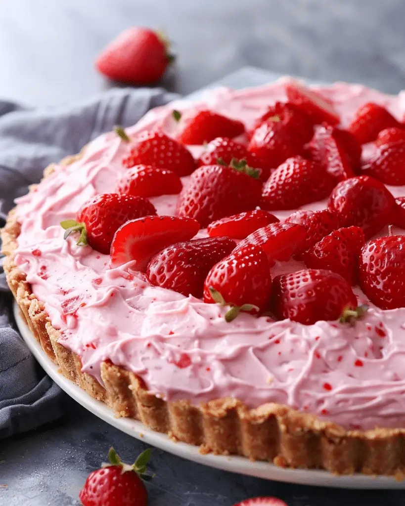 Strawberry Kool‑Aid Pie