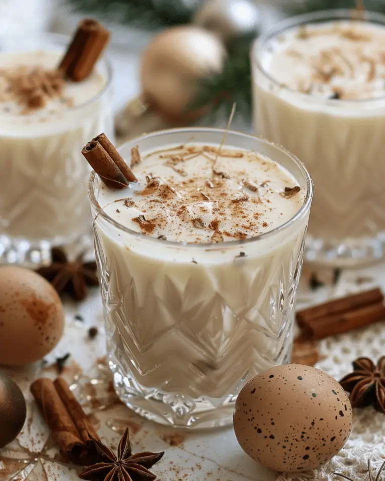Cozy Homemade Eggnog Recipe with Warm Spices
