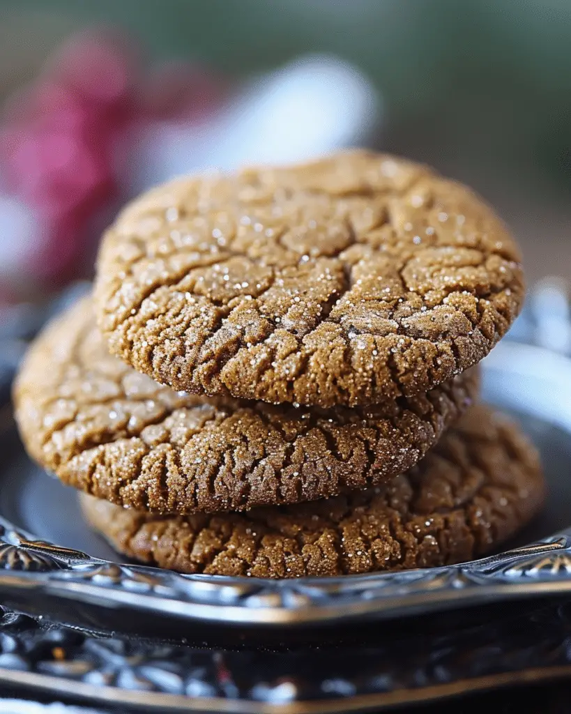 Tasty Chewy Chai Spiced Molasses Cookies
