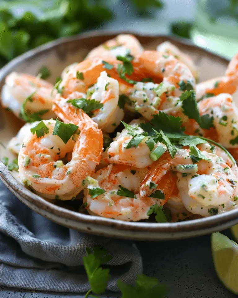 Shrimp Salad with Cilantro Mayonnaise