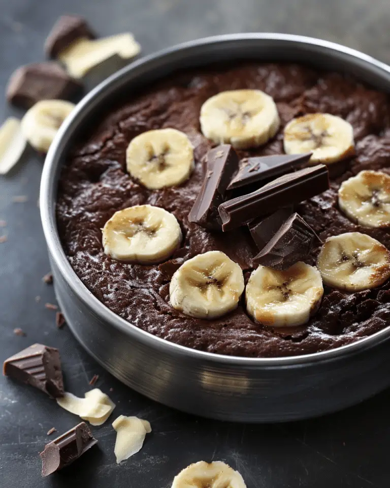Chocolate Banana Cake: A Healthy One‑Bowl Dessert