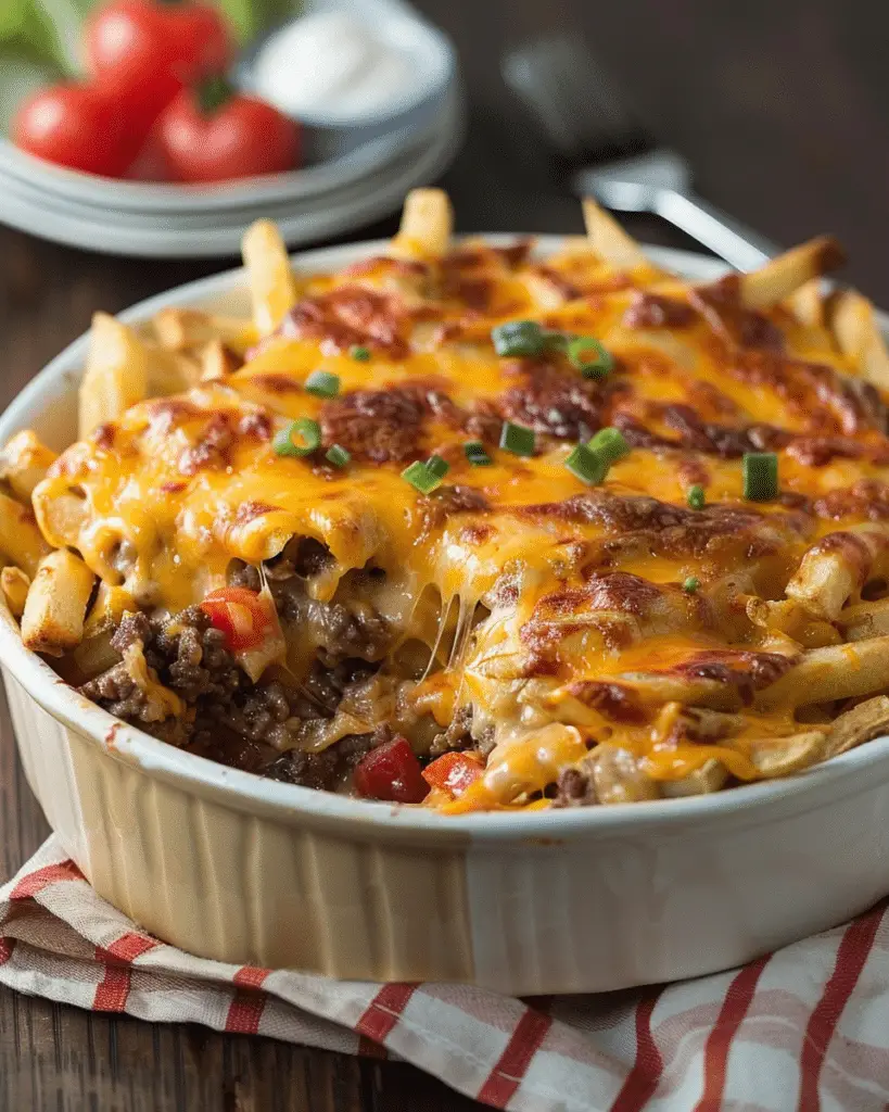 Cheeseburger and Fries Casserole