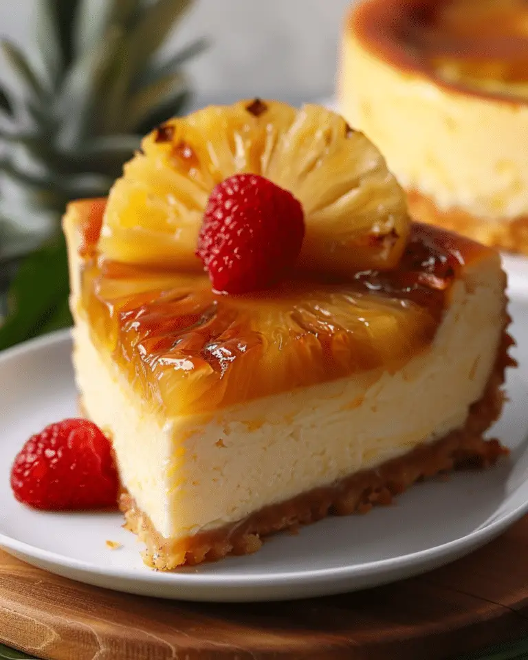 Pineapple Upside-Down Cheesecake