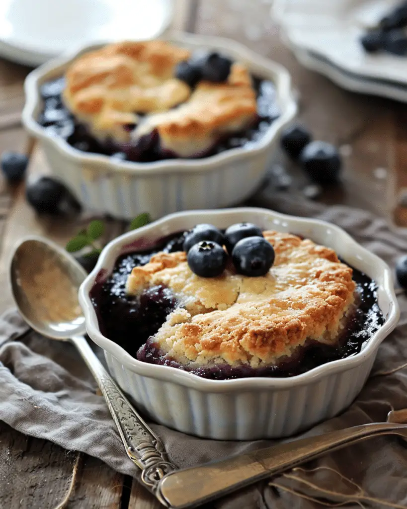 Best Warm Blueberry Cobbler