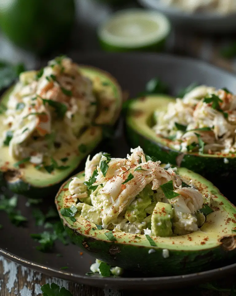 Crab Salad Stuffed Avocados