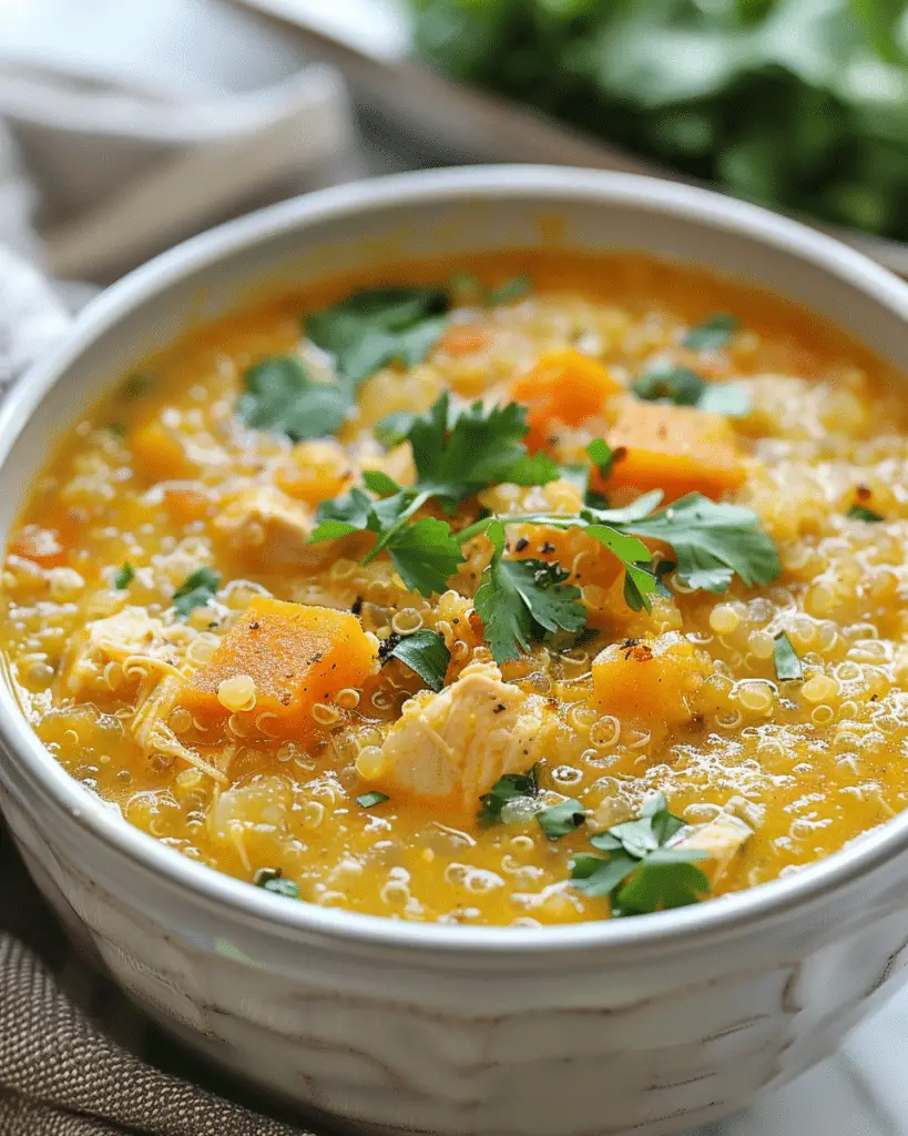Chicken Pumpkin Quinoa Chowder