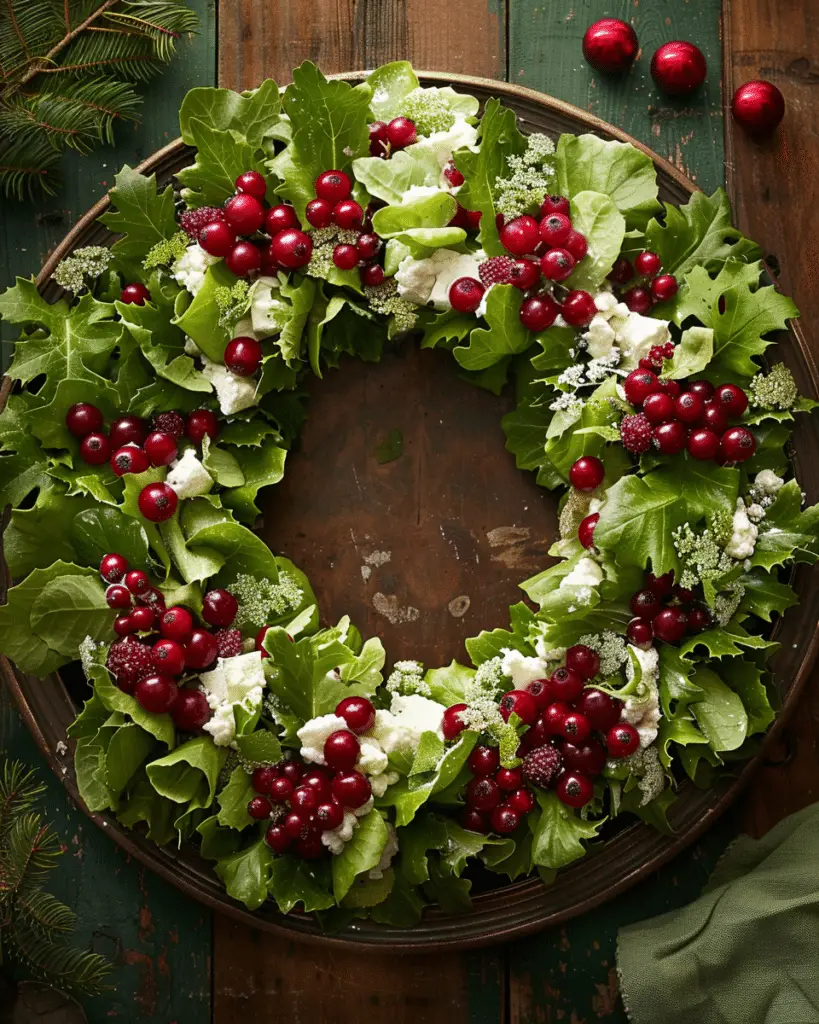 Winter Salad Wreath Recipe: A Festive Centerpiece for Your Holiday Table