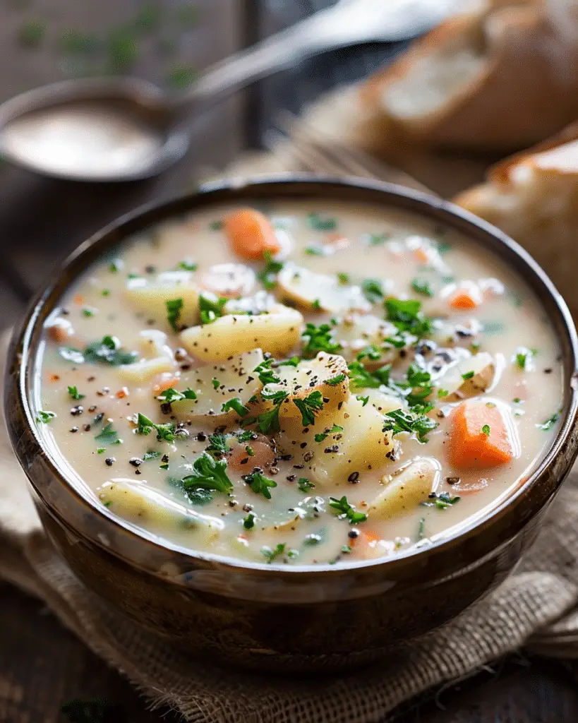 Easy Potato Soup (Meatless Monday)