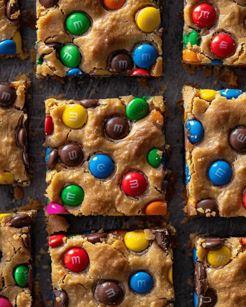 M&M Cookie Bars