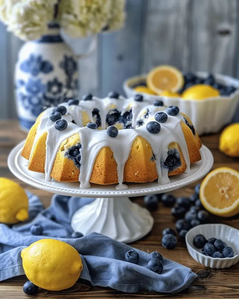 Lemon Blueberry Pound Cake
