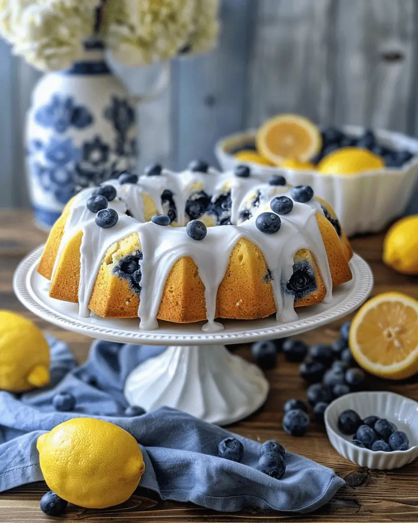 Lemon Blueberry Pound Cake