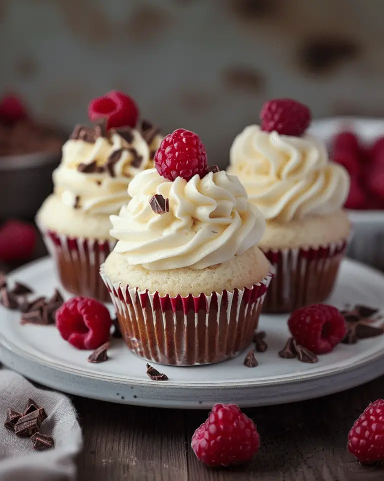 Best  White Chocolate Raspberry Cupcakes