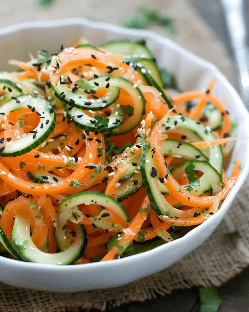 Asian Cucumber Carrot Salad