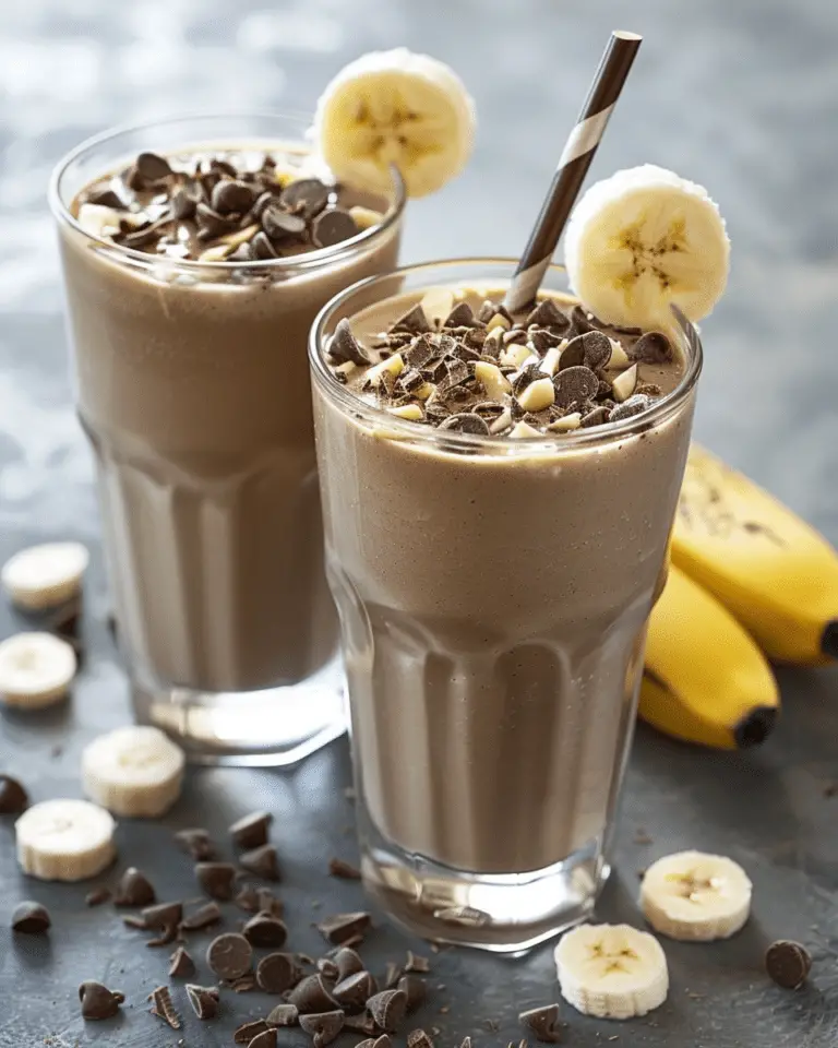 Peanut Butter Banana Chocolate Smoothie