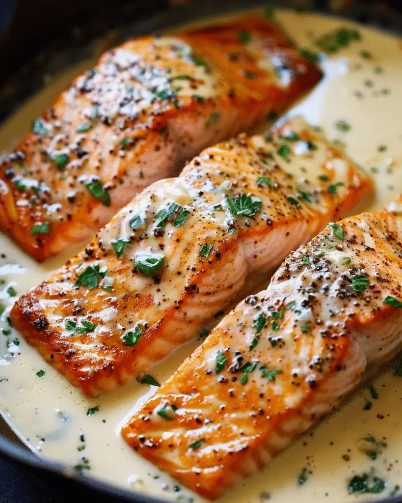 Creamy Garlic Salmon