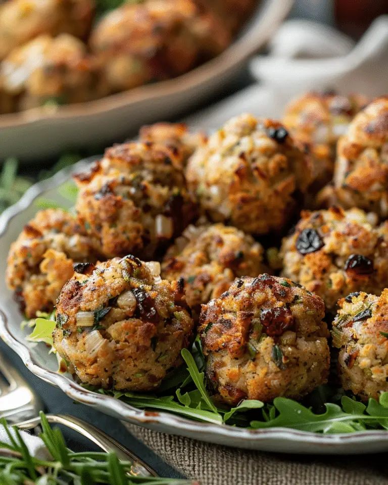 Thanksgiving Stuffing Balls