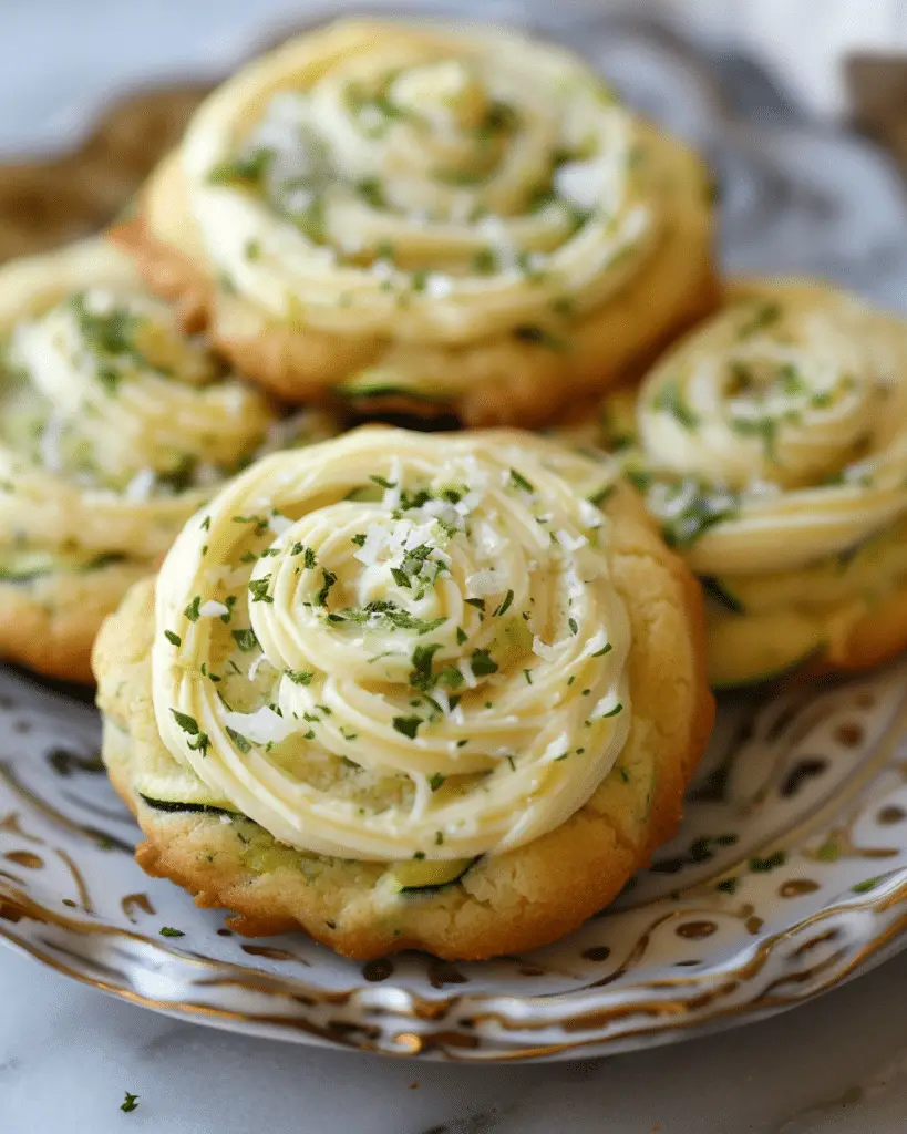 Zucchini Cookies with Cream Cheese Frosting