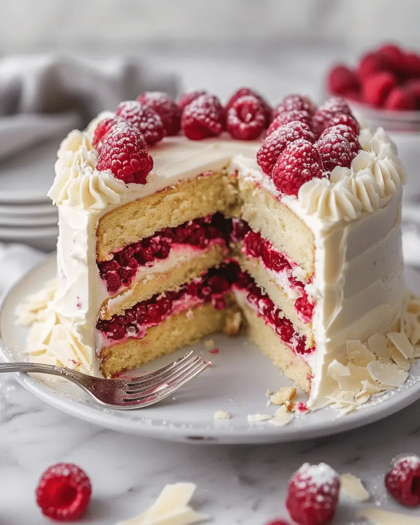 Best  White Chocolate Raspberry Cake