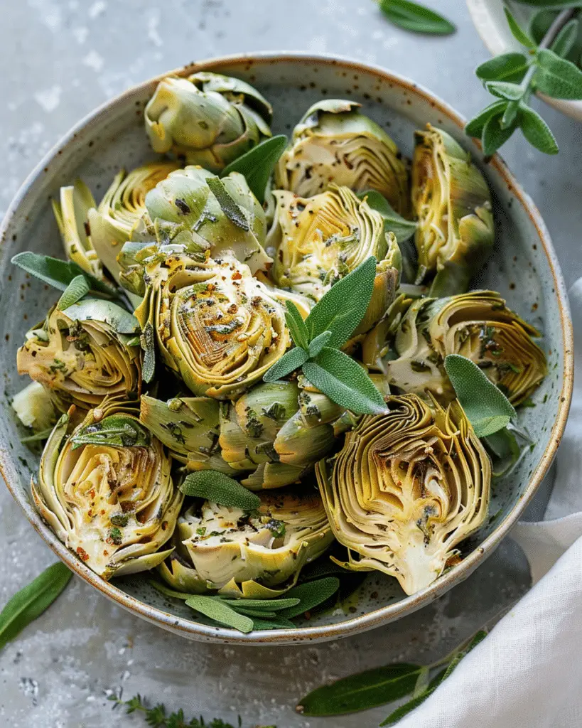 Garlic and Herb Sautéed Artichokes