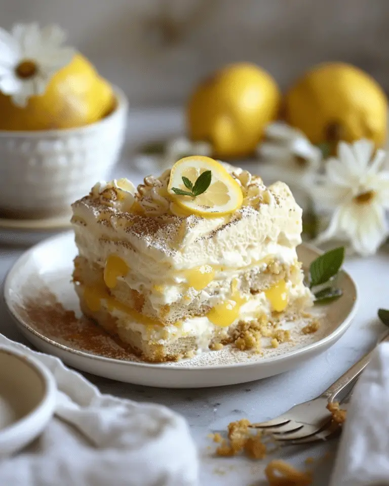 Lemon Tiramisu with Lemon Curd